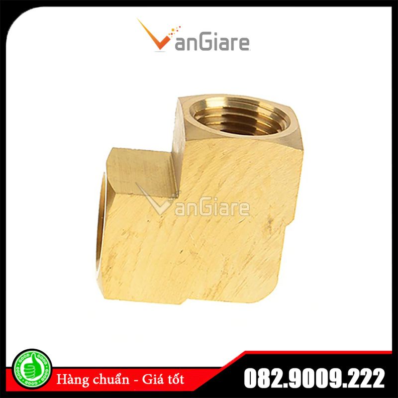 Co ren trong 9.6 13 17 21 Đầu nối ống nước ren trong 2 ngã đồng thau