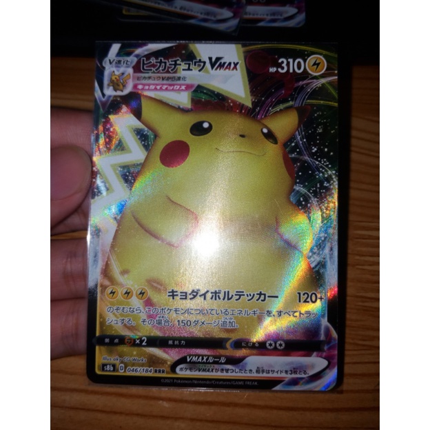Thẻ bài Pokemon Pikachu Vmax ( đọc kĩ mô tả )