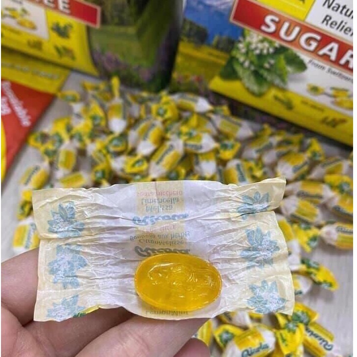 [Bịch 105v] Kẹo ngậm ho không đường Ricola Lemon Mint Sugar Free - Date T10/2022