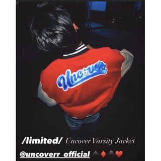 /uncover/ varsity jacket đỏ