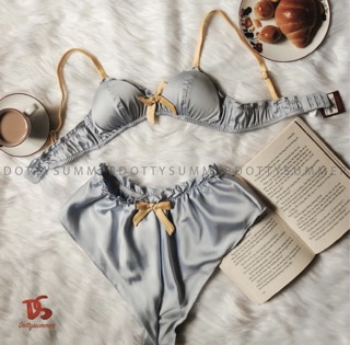 Bộ Ngủ Phi Lụa Ngắn Sexy