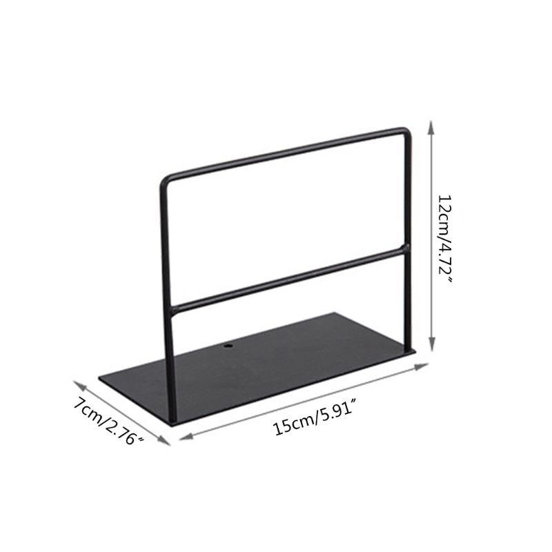 1 Cặp Giá Đỡ Tạp Chí / Sách Bằng Sắt Thiết Kế Đơn Giản Tiện Dụng Cho Văn