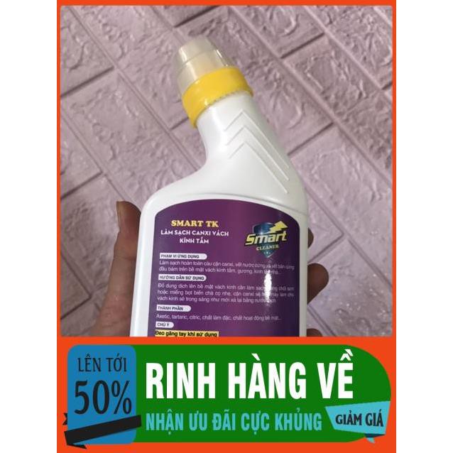 Dung dịch tẩy cặn canxi vách kính nhà tắm Smart TK (300 ml)