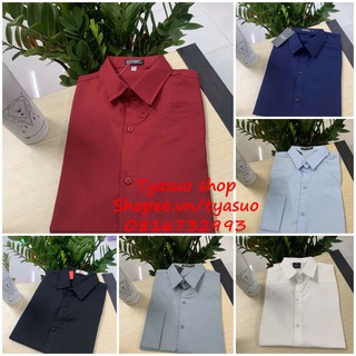 Combo 110K 2 Áo Sơ Mi Nam Vải Kate Lụa