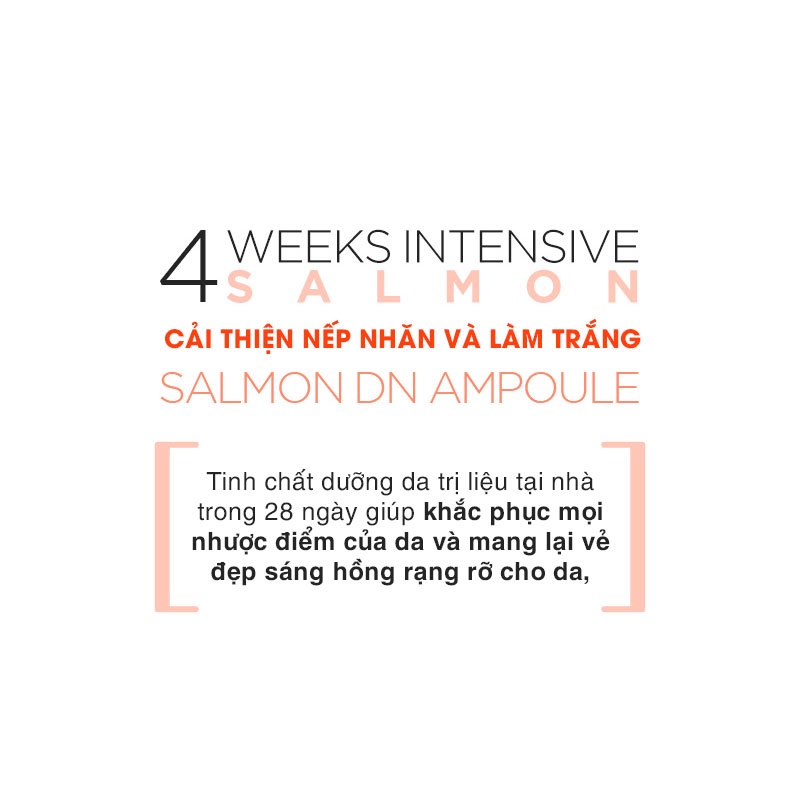 Tinh Chất trứng cá hồi Salmon DN Ampoule-Dược Mỹ Phẩm Suiskin Hàn Quốc bán lẻ 5 lọ 2ml/28 lọ