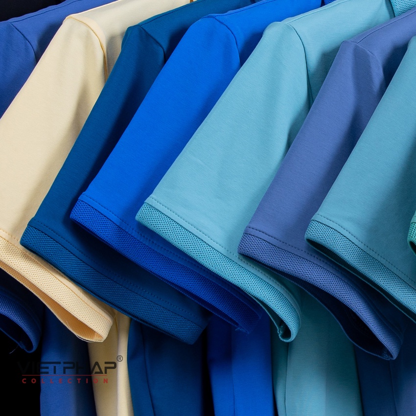 Áo Thun Polo Nam Tay Ngắn Trụ V Bo Cao Cấp 9911 Việt Pháp. Vải Cotton Lạnh Thấm Hút Mồ Hôi, Siêu Mát - Hàng Chính Hãng