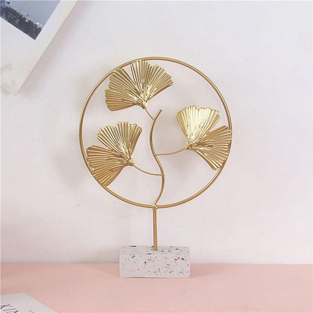 Đồ trang trí Gingko Mini Để Bàn Trang Trí Phòng Khách Phong Cách Bắc Âu Hiện Đại|Phụ Kiện Sắt Rèn Luyện Trí Não Tiện Dụng