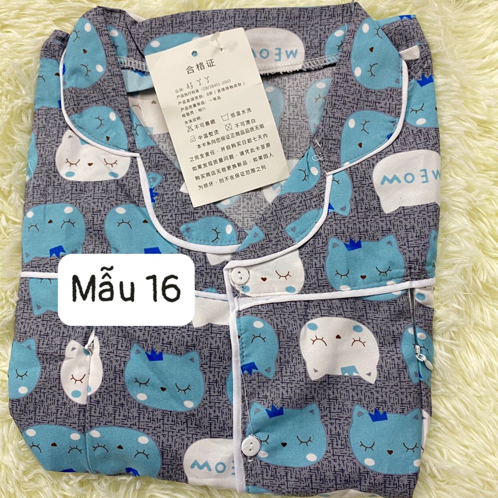 Bộ đồ bầu và sau sinh PIJAMA  thiết kế họa tiết siêu xinh  2 chức năng BPJM930 (Bộ có khóa hoặc túi như hình)