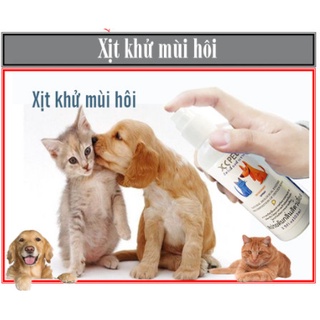 Chai xịt khử mùi thú cưng - khử mùi cát - khử mùi chuồng - 100ml - xc pet.