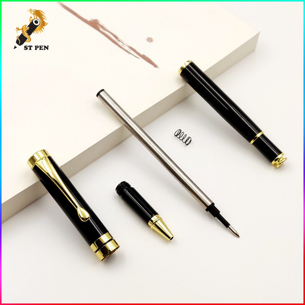 [TẶNG 01 NGÒI BÚT] Bút ký kim loại giá rẻ ST08,ngòi bi 0.5mm,quà tặng doanh nhân,khắc tên in logo miễn phí - ST PEN