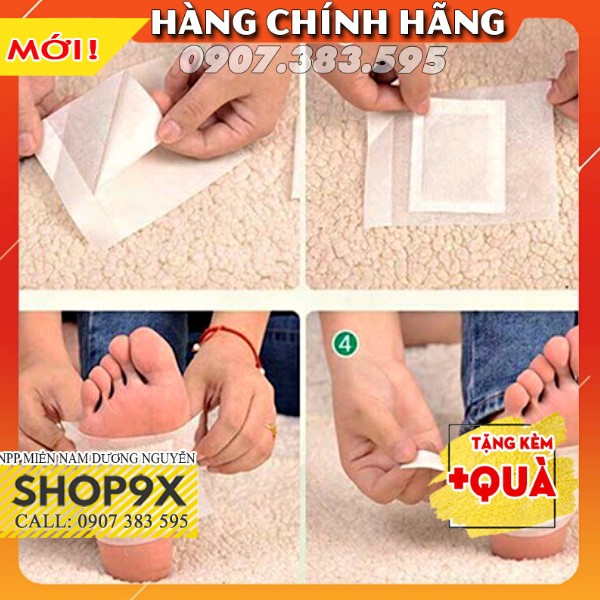 10 Miếng Dán Chân Thải Độc Nhật Bản Kinoki Detox Foot Patch