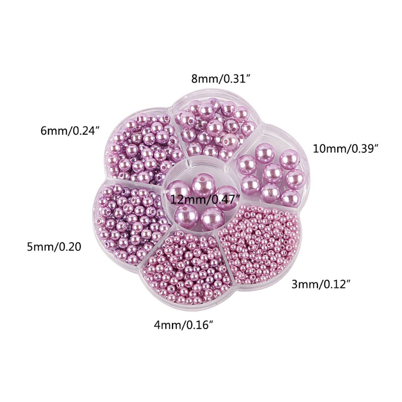 Hạt Ngọc Trai Giả 12 Màu Tự Làm Vòng Cổ / Dây Chuyền