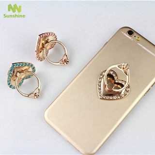 ♥♣♥ Love Heart 360 Degree Rotation Finger Mobile Phone Stand Holder for iPhone Samsung Tablet Ph
