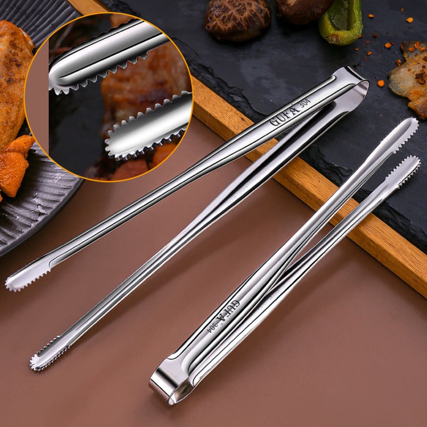 Kẹp Gắp Đồ Nướng BBQ Bằng Thép Không Gỉ Chịu Được Sức Nặng