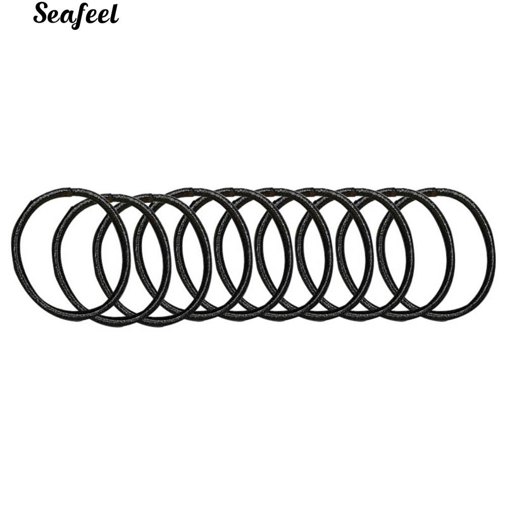 Set 10 dây buộc tóc kiểu dáng đơn giản xinh xắn dành cho nữ