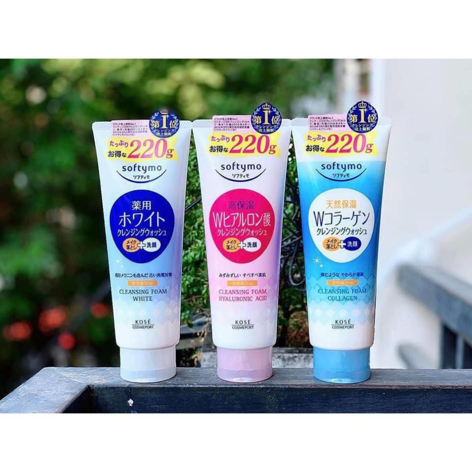 [ HÀNG AUTH] Sữa Rửa Mặt KOSE Softymo Nội Địa Nhật | SRM KOSE Collagen, White, Hyaluronic Acid 220g | BigBuy360 - bigbuy360.vn