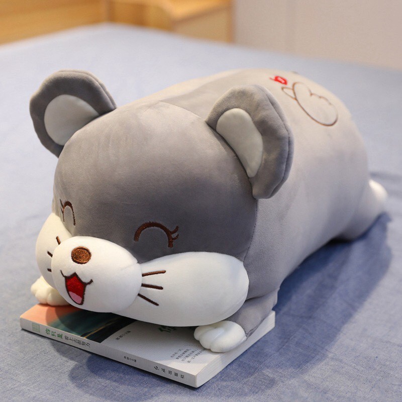 Gấu kèm chăn đa năng 3in1 heo, chuột hamster siêu mền mịn