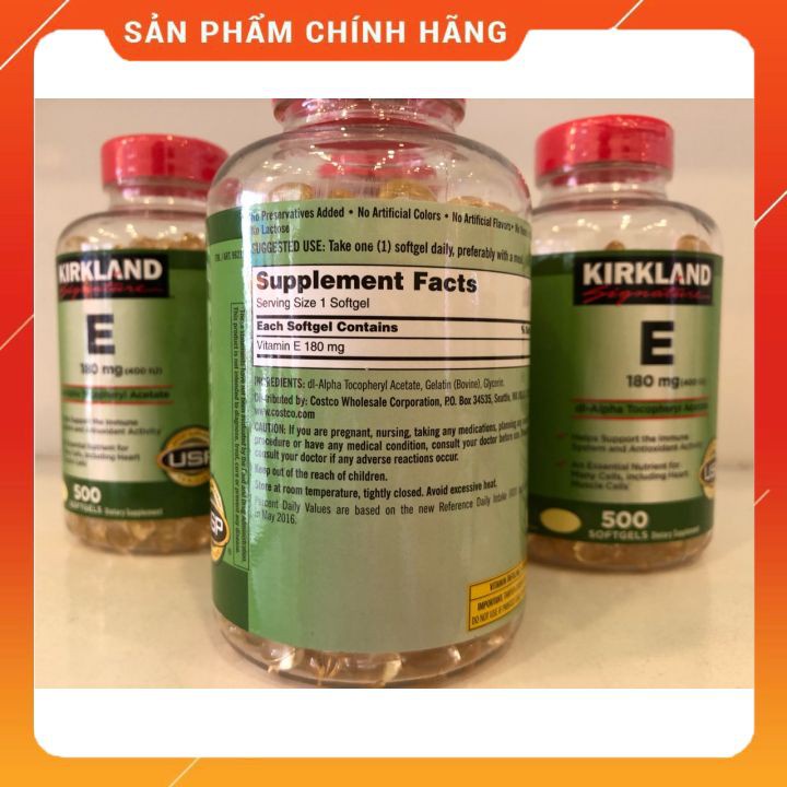 VITAMIN E KIRK.LAND của Mỹ 🔥𝐍𝐄𝐖🔥 mẫu mới 2021