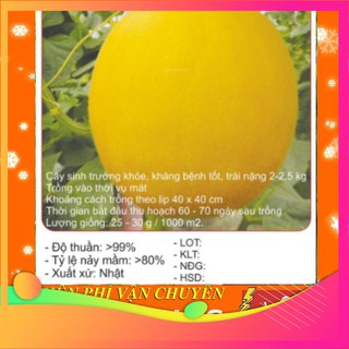 [TOP] Hạt Giống Dưa Kim Cô Nương F1 -10 Hạt [ Tặng Kèm 1 Viên Nén Xơ Dừa ] VIETGAR