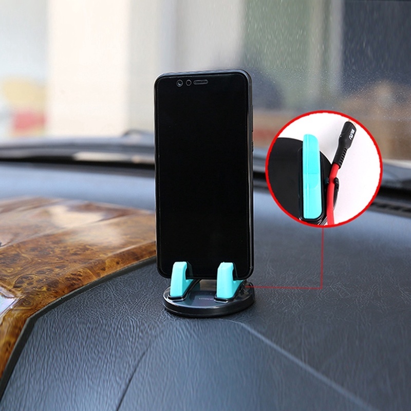 Giá Đỡ Điện Thoại Bằng Silicon Chống Trượt Có Thể Xoay 360 Độ Cho Xe Hơi