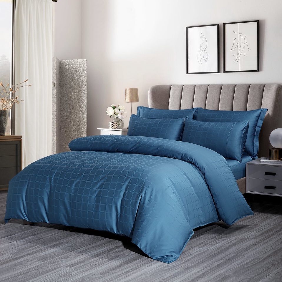 Bộ ga áo gối Cotton Jean Perry Prestige Pavia 1m6x2m 1m8x2m 2m2x2m +40cm