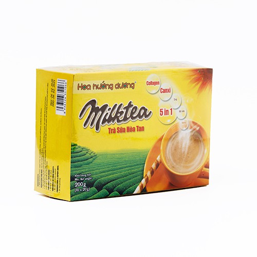 Trà sữa hòa tan Instant Milk tea Hoa hướng dương (10gói/hộp)