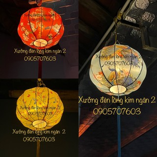 Đèn lồng khung sắt hội an cực đẹp (30,35,40,45cm)