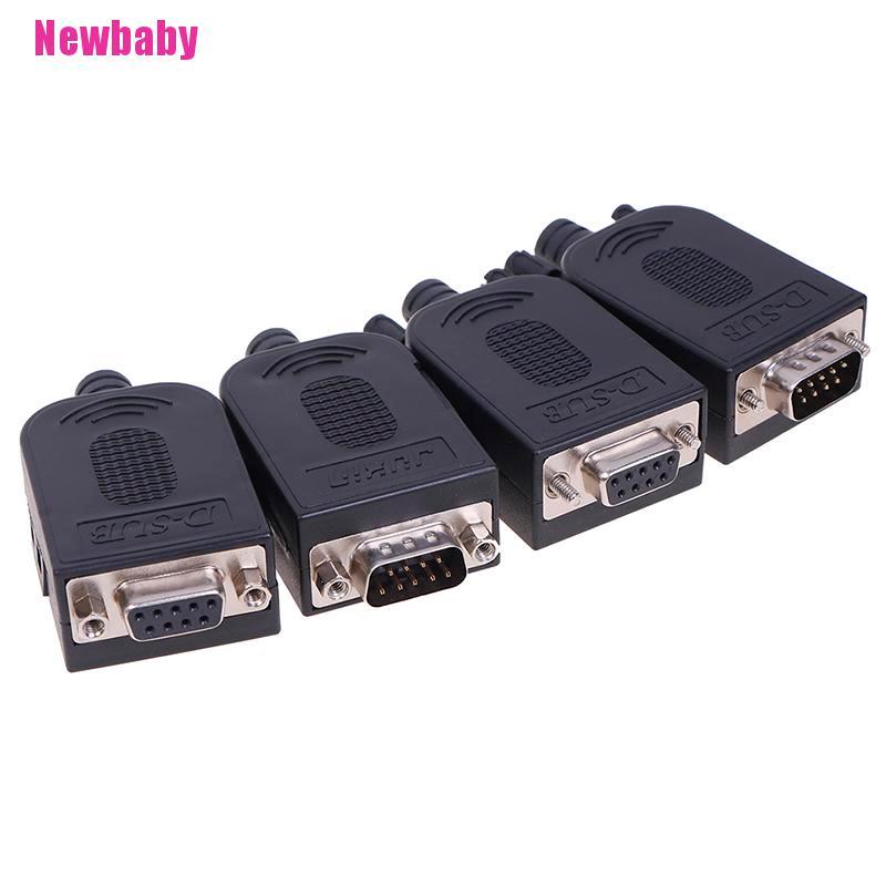 Đầu nối không hàn DB9 9 Pin RS232 RS485