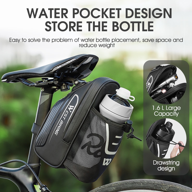 Túi đựng đồ dùng bình nước WEST BIKING gắn yên xe đạp leo núi tiện lợi