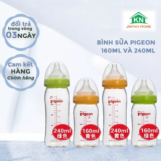 Bình sữa Pigeon nội địa Nhật cổ rộng 160ml & 240ml