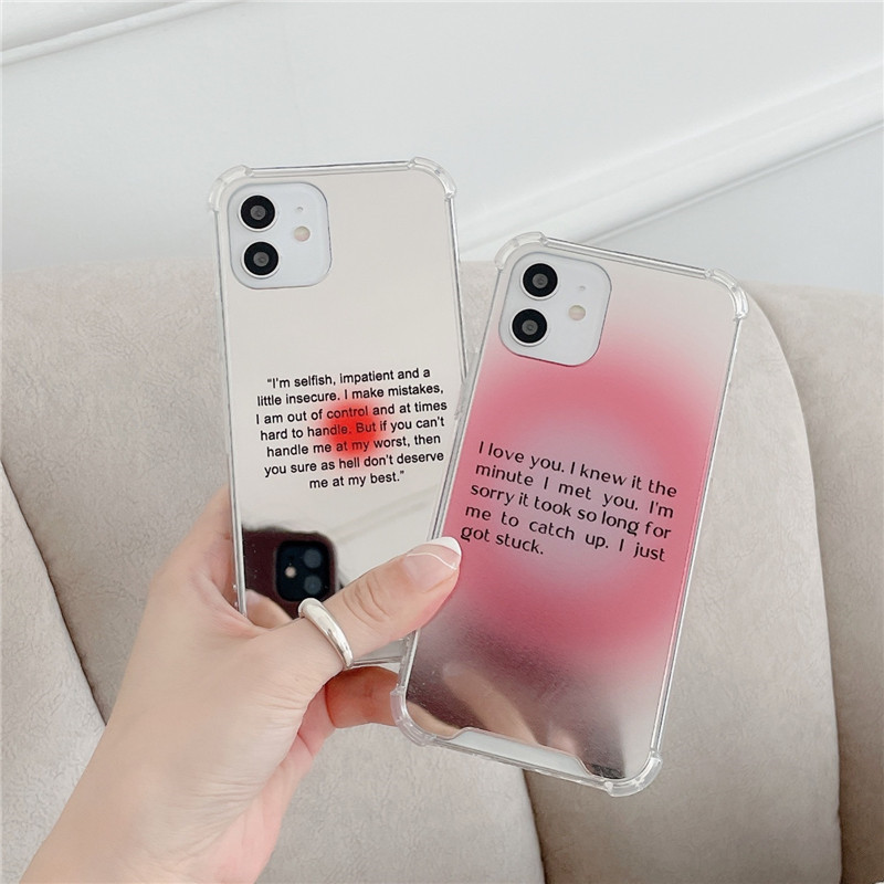 Ốp Lưng Tpu Mềm Mặt Gương Màu Nước Cho Iphone 12 11 Pro Max 6 6s 7 8 Plus Iphone X Xs Max Xr Se 2020