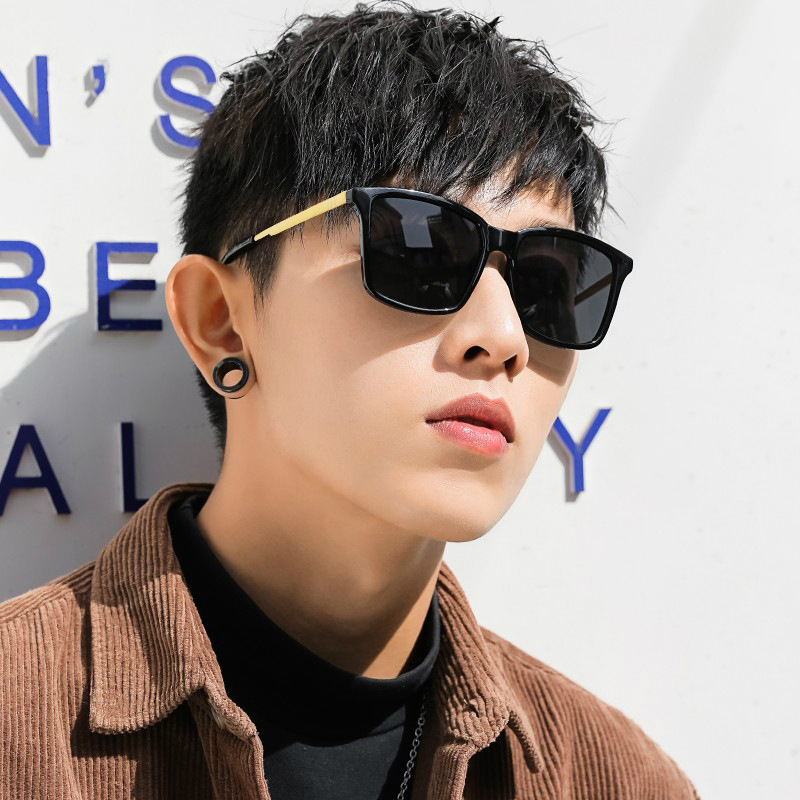 Kính mát gọng vuông thời trang phong cách retro