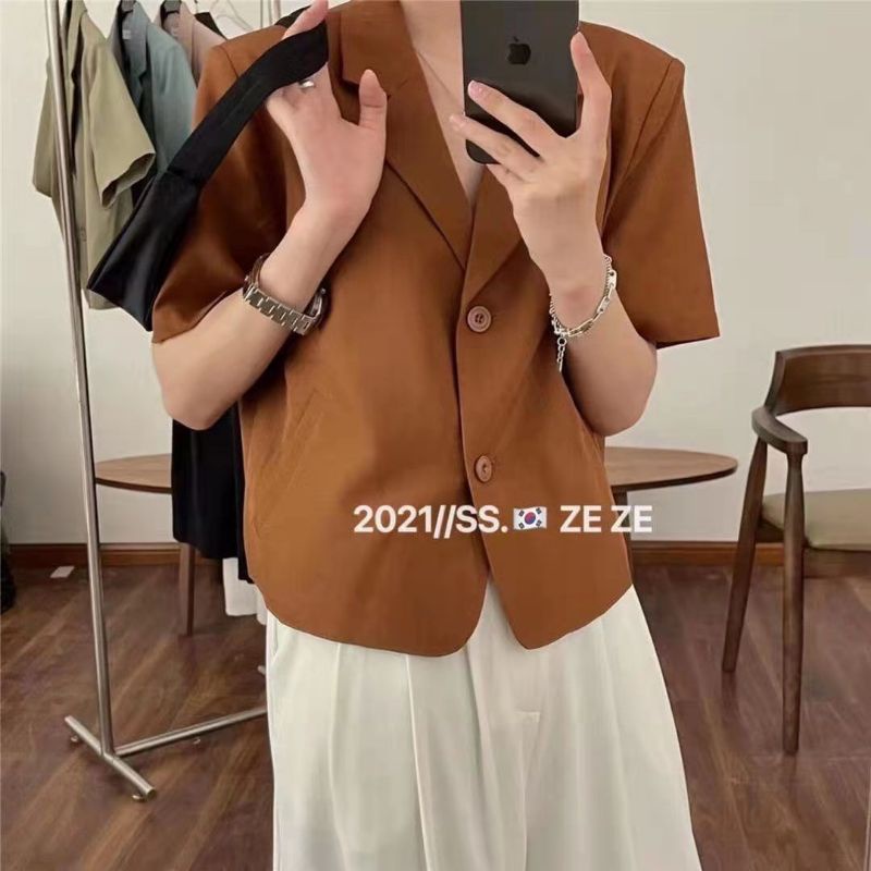[SALE] ÁO KHOÁC CROPTOP DÁNG VEST CỰC SANG CHẢNH