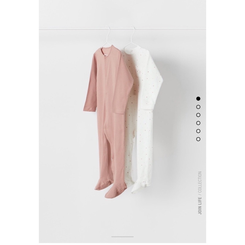 Body cotton sleepsuit ZA.RA cực đẹp sz 1m-6/9m