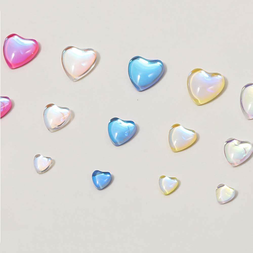 OCEANMAP Miếng Dán Trang Trí Móng Tay Hình Trái Tim DIY Thanh Lịch