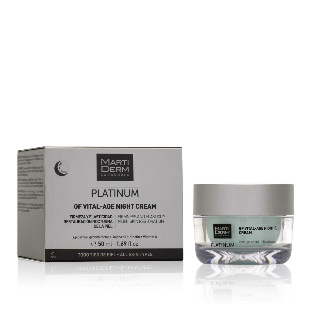 Kem Dưỡng Phức Hợp 1% Retinol Phục Hồi Giảm Mụn & Trẻ Hóa - MartiDerm Platinum GF Vital Age Night Cream