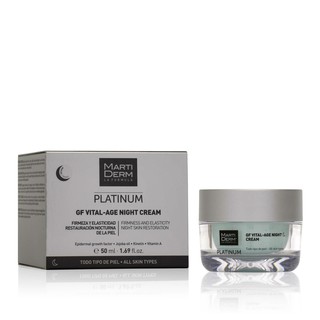 [HÀNG CÔNG TY] Kem Dưỡng Phức Hợp 1% Retinol Phục Hồi Giảm Mụn & Trẻ Hóa - MartiDerm Platinum GF Vital Age Night Cream