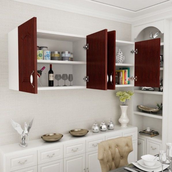 Tủ âm tường phong cách Châu Âu treo gỗ chắc chắn trên cùng đựng quần áo để đồ bên hông ban công kiểu Nhật bếp | BigBuy360 - bigbuy360.vn