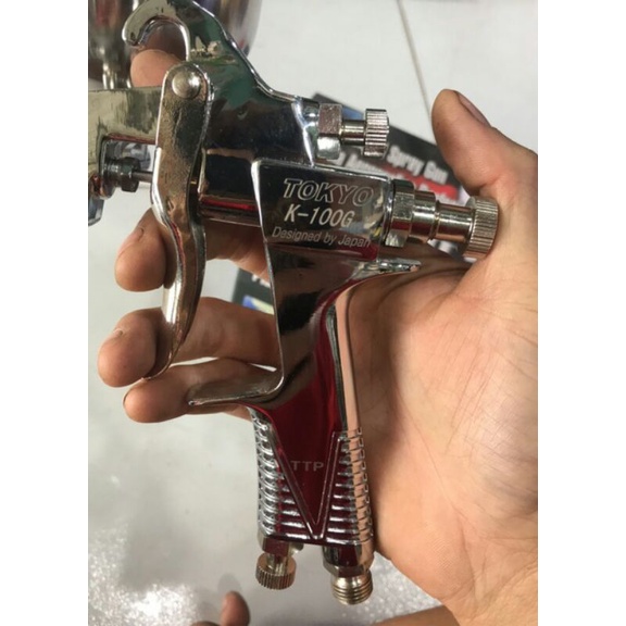 Máy phun sơn Tokyo - K100 cốc 400ml, béc phun 1.3