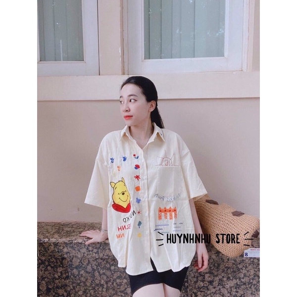 sét bộ áo sơ mi phối quần ngố thun ôm