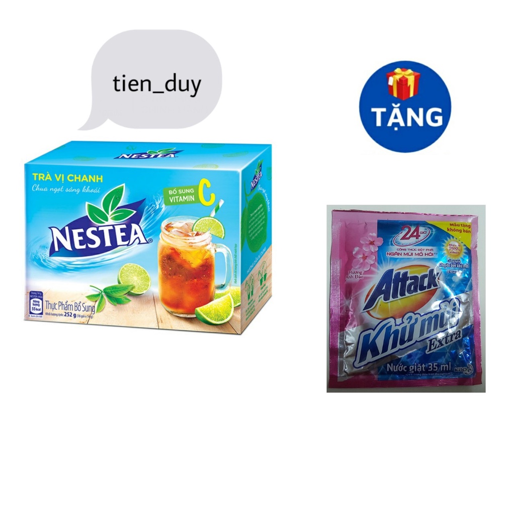 Trà vị chanh Nestea (Hộp 18 gói x 14g)