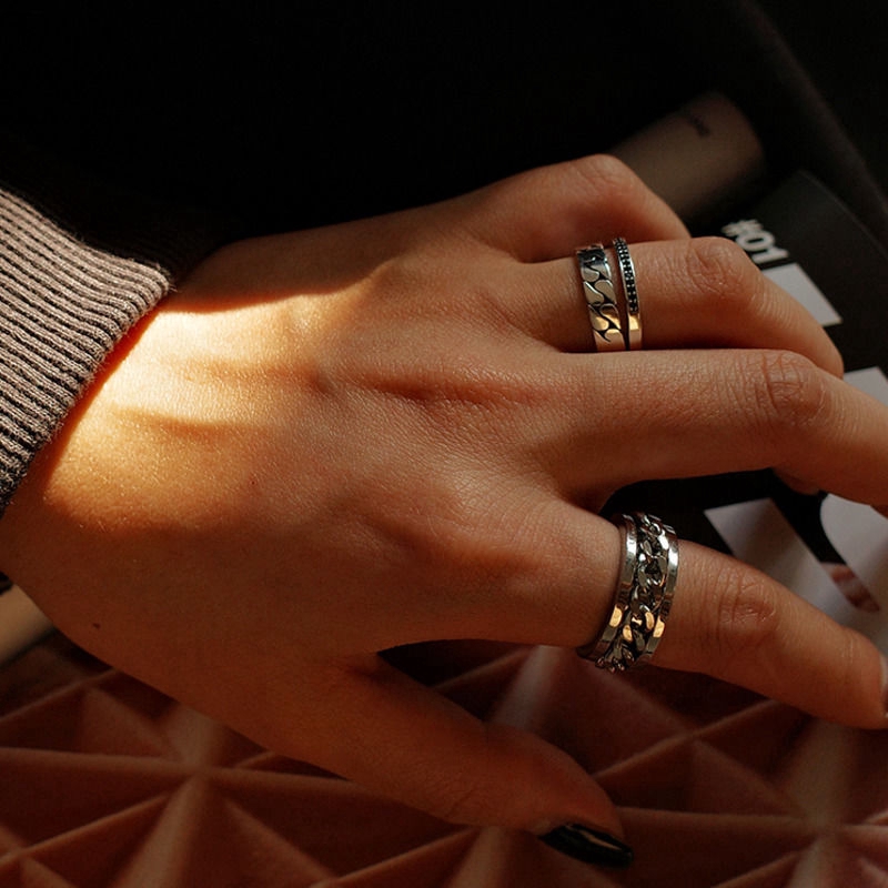 Nhẫn Thời Trang Dạng Xoay Kiểu Dáng Cá Tính