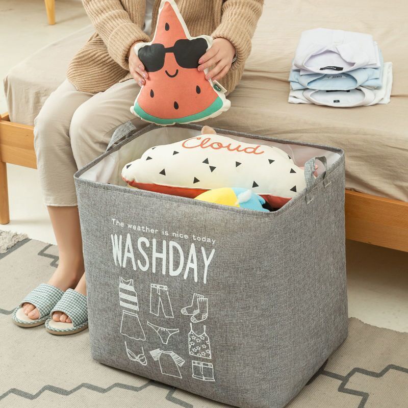 Giỏ Túi Đựng Quần Áo Có Dây Rút Chống Bụi Lưu Trữ Mùng Mền Chăn Ga Gối Đệm Vật Dụng Washday