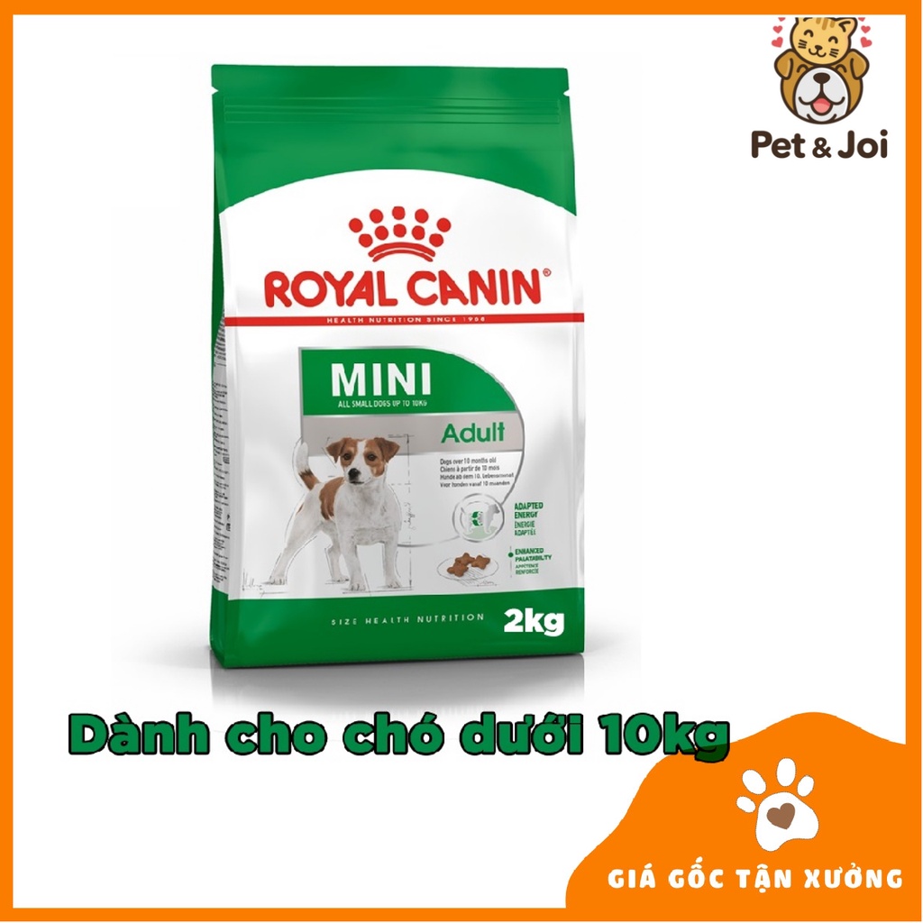 Hạt Royal Canin Mini Puppy &amp; Adult 2kg ⚡CHỈ 1 NGÀY⚡ - Thức Ăn Cho Giống Chó Nhỏ từ 4-10kg - PET&amp;JOI