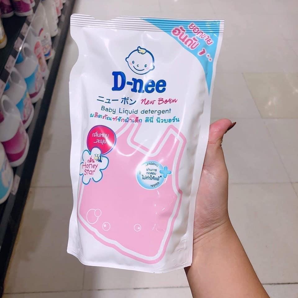 Nước giặt Dnee túi 600Ml hính hãng Thái Lan hàng nội địa hương thơm bền lâu MiibooShi D1.003.HO