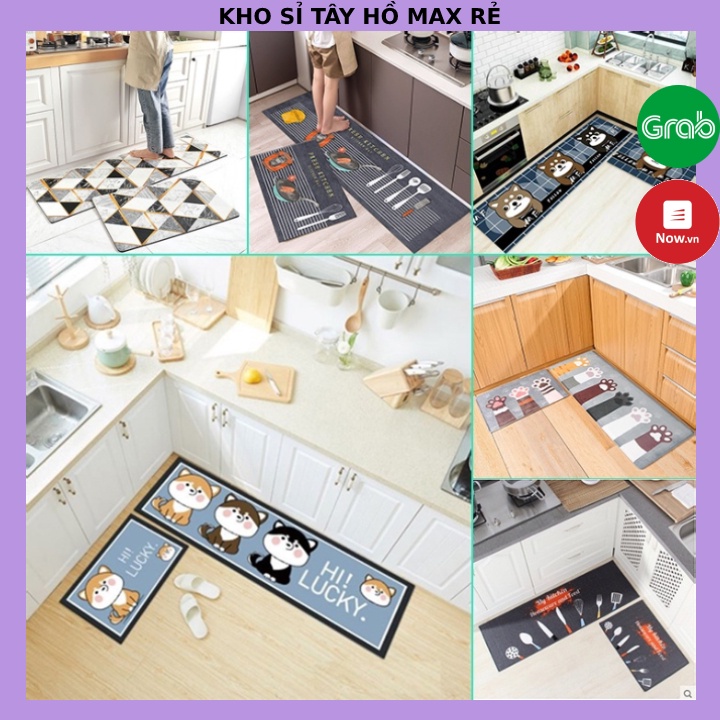 [FREESHIP❤️] THẢM BẾP 3D COMBO 2 CHIẾC CHỐNG TRƠN TRƯỢT