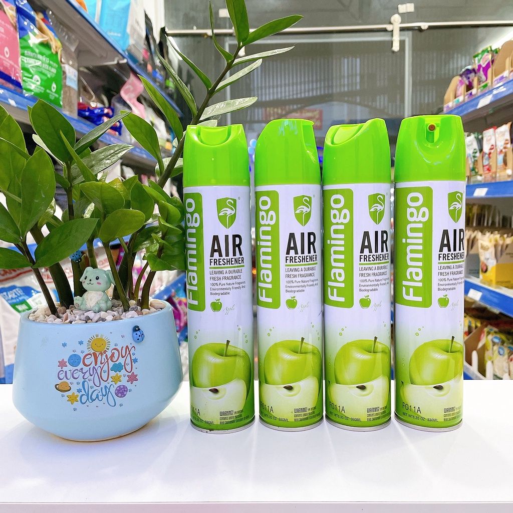 Nước Hoa Xịt Khử Mùi Hôi Ô Tô Flamingo Air Freshener F011 330ml - 6 mùi thơm