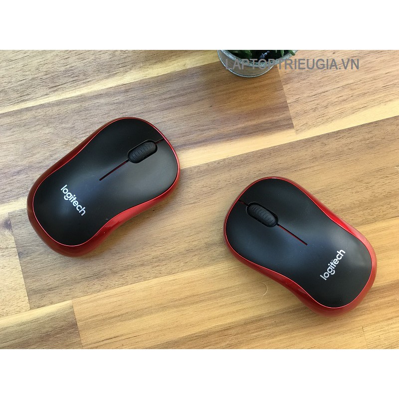 Chuột không dây Logitech M186 Chính Hãng - Màu Đỏ