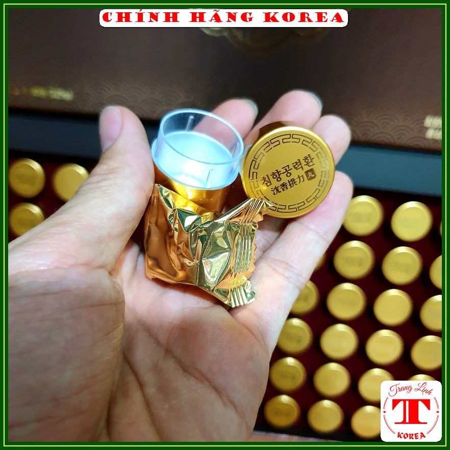 An cung trầm hương hàn quốc, hộp 60 viên - Viên hoàn trầm hương thượng hạng Korea - tranglinh