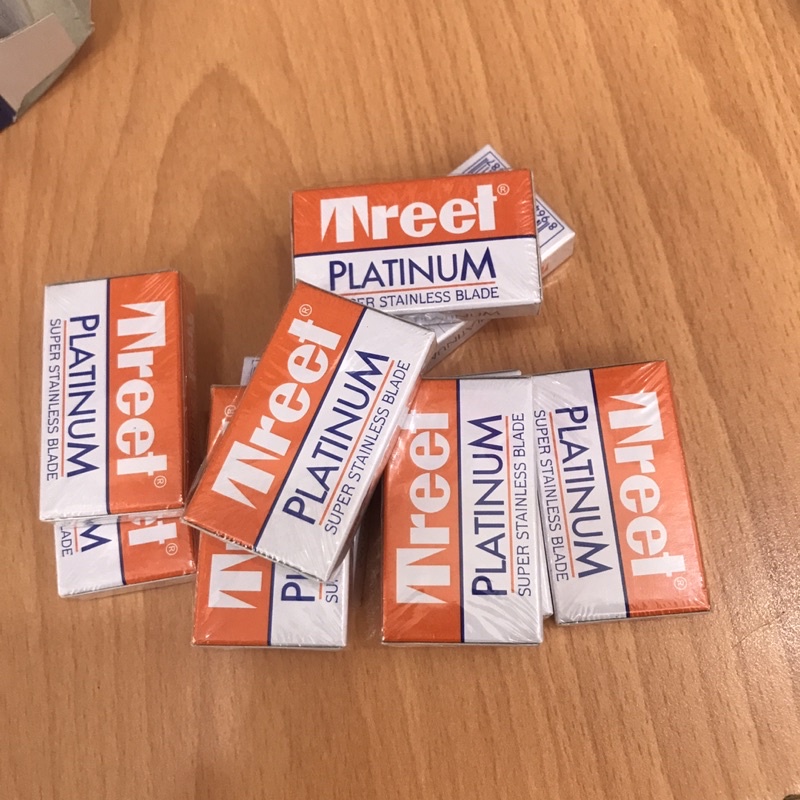 Lưỡi lam Treet cam (Treet Platinum) Hộp 100 lưỡi